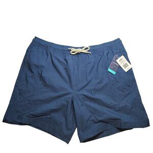 Trinity Coast XL Mens Blue Swim Trunks With Mesh Lining and Side Pockets